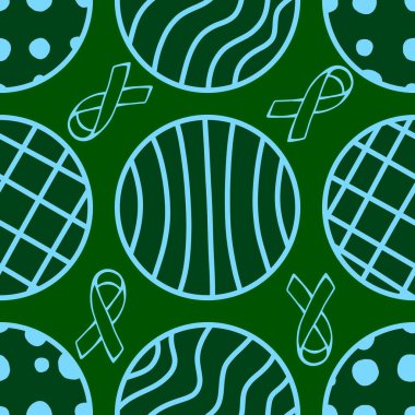 Göğüs kanseri ayı, ambalaj kağıdı, tıbbi aksesuar ve ilaç tekstili için kusursuz pembe kurdele günü deseni. Yüksek kaliteli illüstrasyon