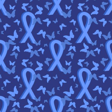 Göğüs kanseri ayı, ambalaj kağıdı, tıbbi aksesuar ve ilaç tekstili için kusursuz pembe kurdele günü deseni. Yüksek kaliteli illüstrasyon