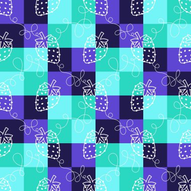 Summer fruits seamless strawberries pattern for wrapping paper and fabrics and linens and kids clothes print and spring party accessories. High quality illustration