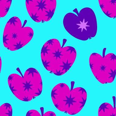 Kağıt, kumaş, çarşaf ve çocuk giysileri baskısı, moda tekstil ürünleri ve parti aksesuarları için yaz meyvesiz elma deseni. Yüksek kaliteli illüstrasyon