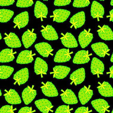 Summer fruits seamless strawberries pattern for wrapping paper and fabrics and linens and kids clothes print and spring party accessories. High quality illustration