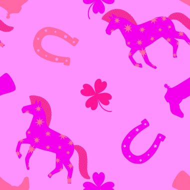 2026 yılının yılbaşı hayvanlarının paketleri ve parti aksesuarları ve çocuk kıyafetleri ve moda tekstili için kusursuz Noel atları modelleri.