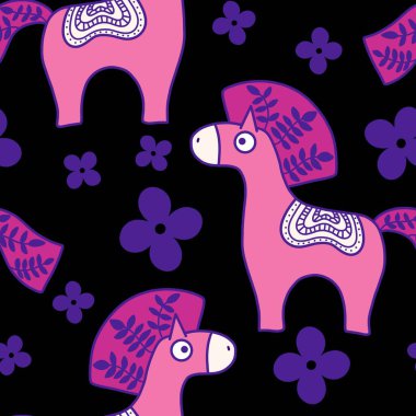 2026 yılının yılbaşı hayvanlarının paketleri ve parti aksesuarları ve çocuk kıyafetleri ve moda tekstili için kusursuz Noel atları modelleri.