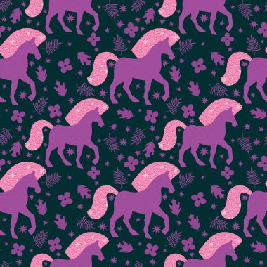 2026 yılının yılbaşı hayvanlarının paketleri ve parti aksesuarları ve çocuk kıyafetleri ve moda tekstili için kusursuz Noel atları modelleri.