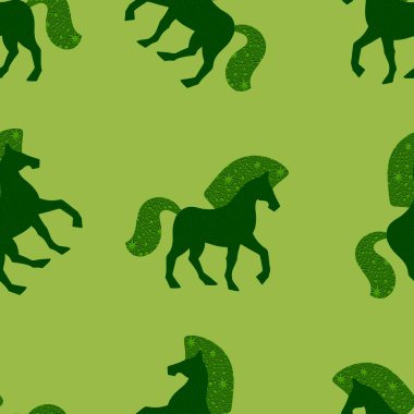 2026 yılının yılbaşı hayvanlarının paketleri ve parti aksesuarları ve çocuk kıyafetleri ve moda tekstili için kusursuz Noel atları modelleri.