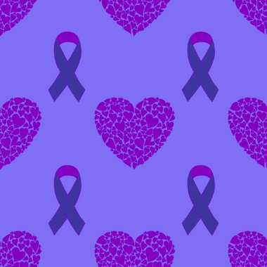 Göğüs kanseri ayı, ambalaj kağıdı, tıbbi aksesuar ve ilaç tekstili için kusursuz pembe kurdele günü deseni. Yüksek kaliteli illüstrasyon