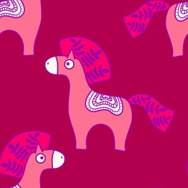 2026 yılının yılbaşı hayvanlarının paketleri ve parti aksesuarları ve çocuk kıyafetleri ve moda tekstili için kusursuz Noel atları modelleri.