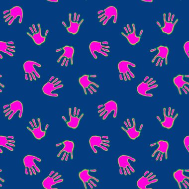 Okul, kumaşlar, çocuklar, hobiler, ambalaj kağıtları, defterler ve kıyafet baskıları için el izi olmayan takım çalışması. Yüksek kaliteli illüstrasyon