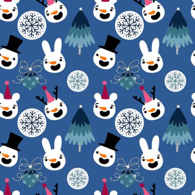 Kardan adam desenli Noel kardan adam desenli ambalajlar, kumaşlar, çarşaflar, çocuk giysileri baskısı, parti aksesuarları ve yeni yıl paketleri. Yüksek kaliteli illüstrasyon