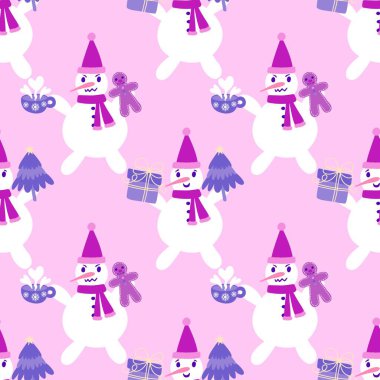 Kardan adam desenli Noel kardan adam desenli ambalajlar, kumaşlar, çarşaflar, çocuk giysileri baskısı, parti aksesuarları ve yeni yıl paketleri. Yüksek kaliteli illüstrasyon