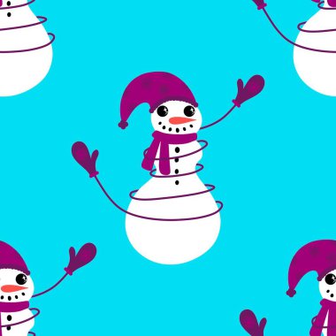 Kardan adam desenli Noel kardan adam desenli ambalajlar, kumaşlar, çarşaflar, çocuk giysileri baskısı, parti aksesuarları ve yeni yıl paketleri. Yüksek kaliteli illüstrasyon