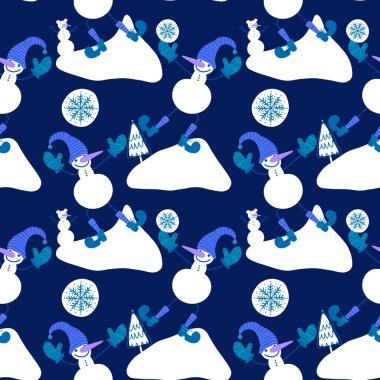 Kardan adam desenli Noel kardan adam desenli ambalajlar, kumaşlar, çarşaflar, çocuk giysileri baskısı, parti aksesuarları ve yeni yıl paketleri. Yüksek kaliteli illüstrasyon