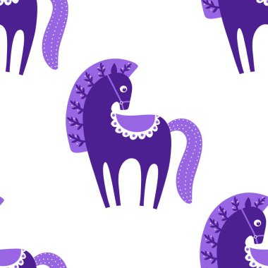 2026 yılının yılbaşı hayvanlarının paketleri ve parti aksesuarları ve çocuk kıyafetleri ve moda tekstili için kusursuz Noel atları modelleri.