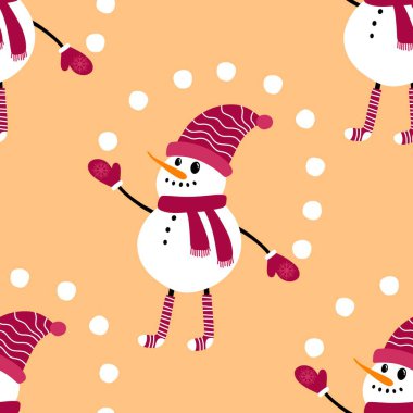 Kardan adam desenli Noel kardan adam desenli ambalajlar, kumaşlar, çarşaflar, çocuk giysileri baskısı, parti aksesuarları ve yeni yıl paketleri. Yüksek kaliteli illüstrasyon