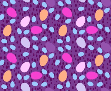 Duvar kağıtları, kumaşlar, tekstil ve ambalajlar, hediyeler ve kartlar için yumurtaları olan paskalya pürüzsüz deseni.