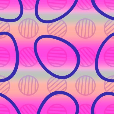 Duvar kağıtları, kumaşlar, tekstil ve ambalajlar, hediyeler ve kartlar için yumurtaları olan paskalya pürüzsüz deseni.