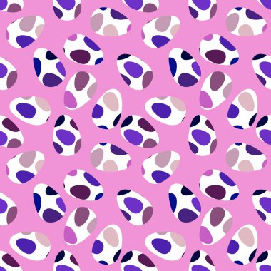 Duvar kağıtları, kumaşlar, tekstil ve ambalajlar, hediyeler ve kartlar için yumurtaları olan paskalya pürüzsüz deseni.