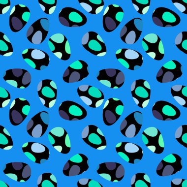 Duvar kağıtları, kumaşlar, tekstil ve ambalajlar, hediyeler ve kartlar için yumurtaları olan paskalya pürüzsüz deseni.