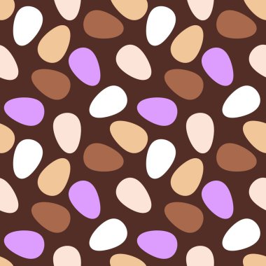 Duvar kağıtları, kumaşlar, tekstil ve ambalajlar, hediyeler ve kartlar için yumurtaları olan paskalya pürüzsüz deseni.