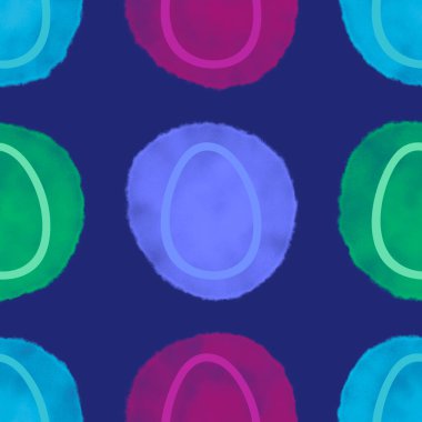 Duvar kağıtları, kumaşlar, tekstil ve ambalajlar, hediyeler ve kartlar için yumurtaları olan paskalya pürüzsüz deseni.