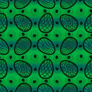 Duvar kağıtları, kumaşlar, tekstil ve ambalajlar, hediyeler ve kartlar için yumurtaları olan paskalya pürüzsüz deseni.