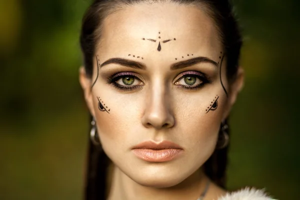 Portrait of a woman of the Amazon — Stock Photo, Image