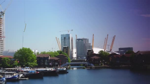 London Circa 2019 People Busy Business Canary Wharf London England — Stock Video