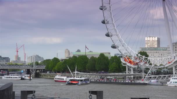 London Circa 2019 London City Thames River England United Kingdom — Stock Video