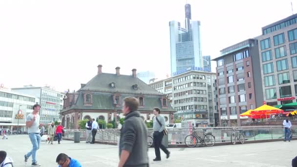 Frankfurt Alemania Circa 2019 Edificio Barroco Hauptwache Fue Construido 1730 — Vídeos de Stock