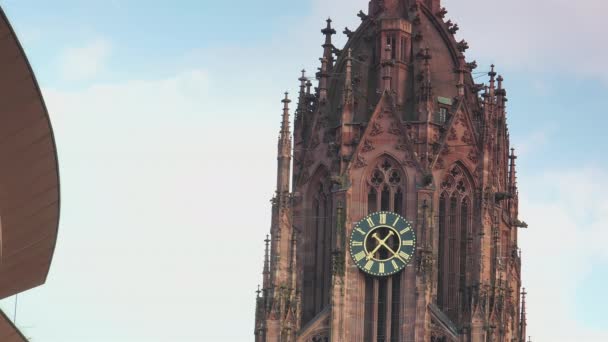 Frankfurt Allemagne Vers 2019 Vue Sur Ville Cathédrale Impériale Saint — Video