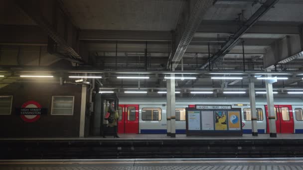 英格兰 2019年左右 伦敦地铁 通称地铁 是一个为大伦敦270个车站服务的公共交通系统 — 图库视频影像