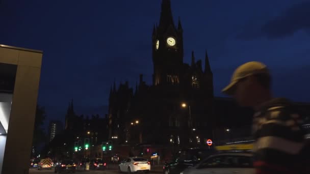 Londres Royaume Uni Vers 2019 Gare Pancras Des Principaux Carrefours — Video