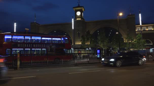 London Storbritannien 2019 Pancras Station Största Järnvägsförbindelserna London Som Trafikerar — Stockvideo