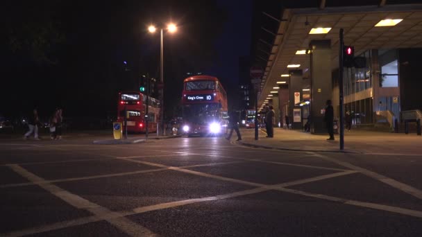 Londres Royaume Uni Vers 2019 Gare Pancras Des Principaux Carrefours — Video