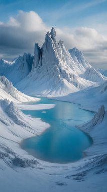 Dağların güzel manzarası