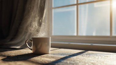 sabah beyaz fincan kahve