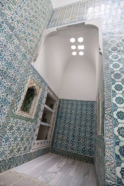 17-04-2025 İstanbul-Türkiye: Topkapı Sarayı 'ndaki Harem Bölümü' nün İç Avlusu