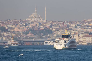 İstanbul, Türkiye: 10. 22. 18. İstanbul. İstanbul 'un feribot manzarası..