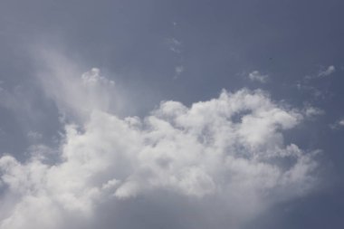 Beyaz bulutlu mavi gökyüzü arkaplanı