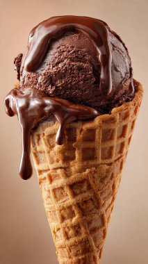 Waffle külahında dondurma