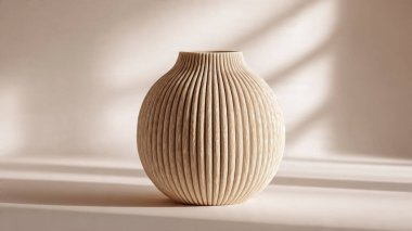 Masada beyaz çiçekli seramik vazo. İç dekorasyon için. iç dekorasyon.