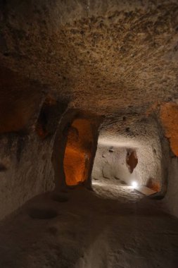 Antik Kapadokya şehrinin içi