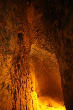 Antik Kapadokya şehrinin içi