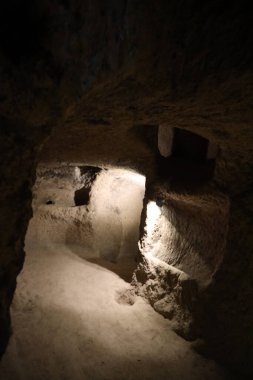 Antik Kapadokya şehrinin içi