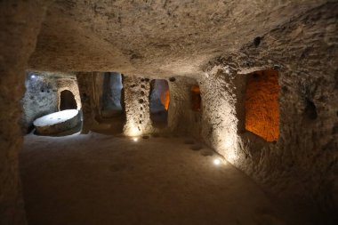 Antik Kapadokya şehrinin içi