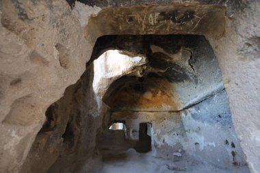 Kapadokya 'nın kuzeyindeki ölü denizin kalıntıları.