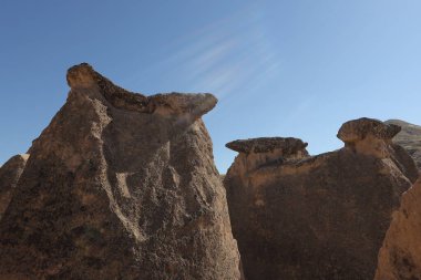 Kapadokya 'daki kaya oluşumları, hindi