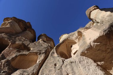 Kapadokya 'daki kaya oluşumları, hindi