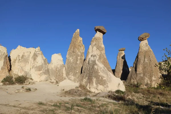 Kapadokya 'nın hindi manzarası.