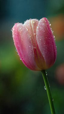 Bahçedeki güzel pembe çiçek